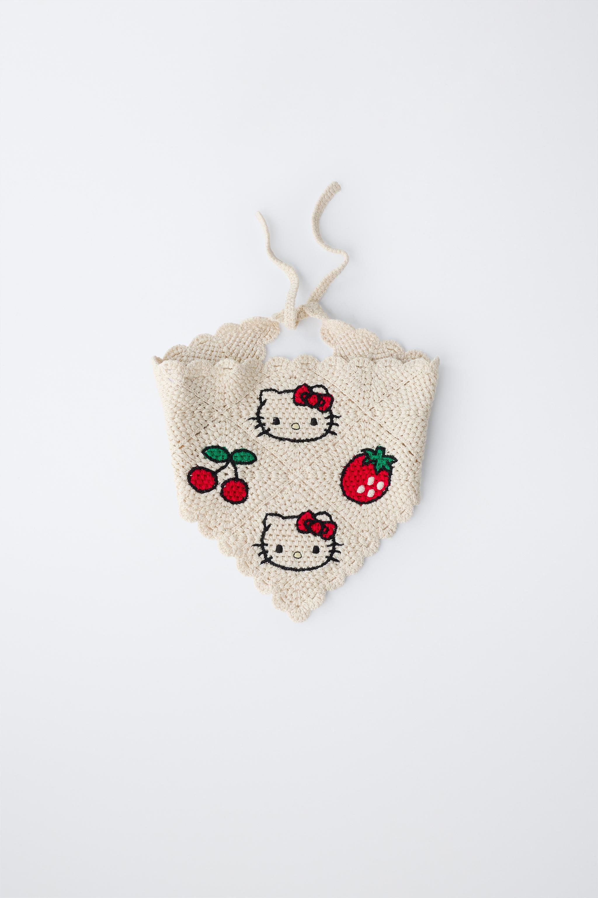 BANDANA EN CROCHET HELLO KITTY © SANRIO